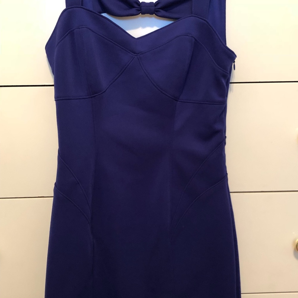 Blue bodycon dress